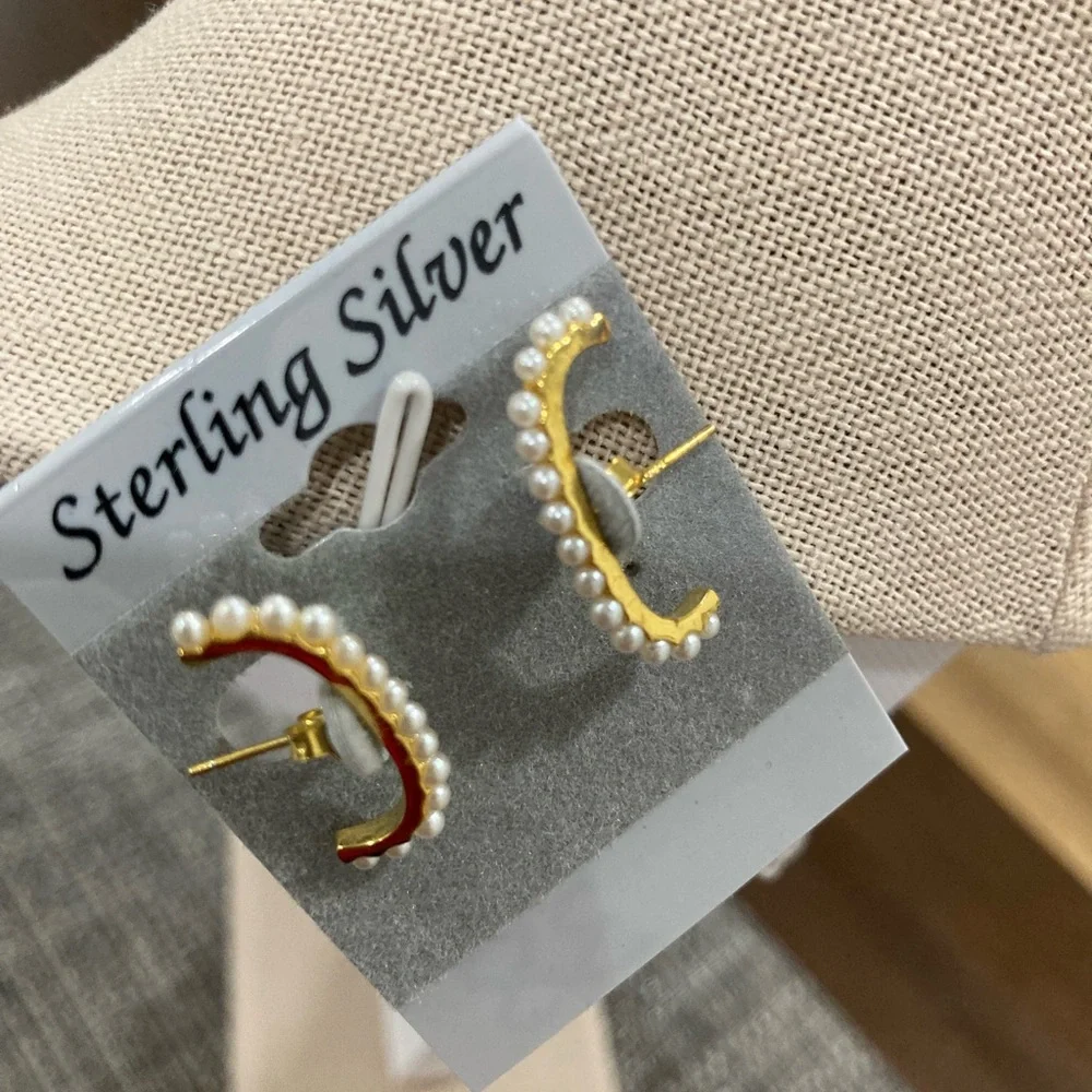 Sterling silver earrings - Picture 2 of 2
